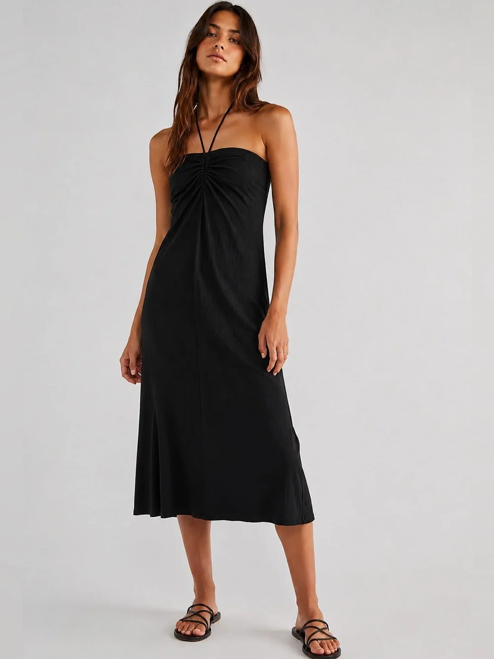 Free People Beach Halter Dress Convertible Skirt Women’s Medium Black P